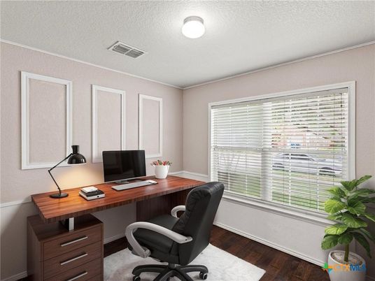 Home Office, Interior, Wood Texture Flooring