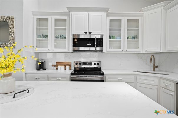 Interior, Kitchen, Marble Walls, Stainless Steel Appliances