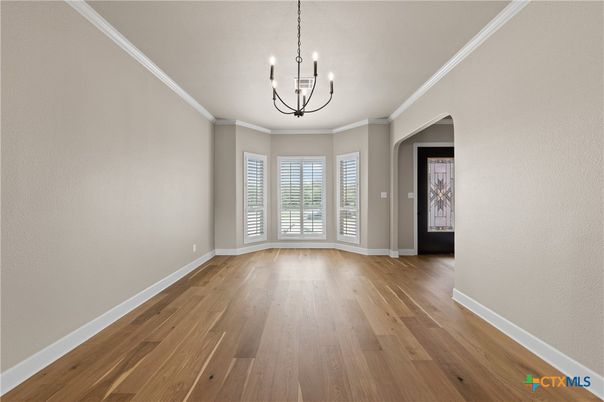 Chandelier, Empty room, Interior, Wood Texture Flooring