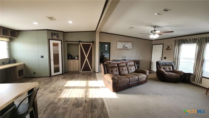 Elevator, Interior, Recessed Lighting, Wood Texture Flooring
