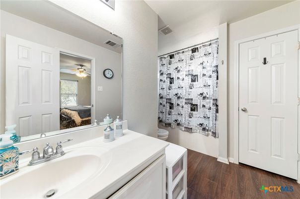 Bathroom, Interior, Wood Texture Flooring