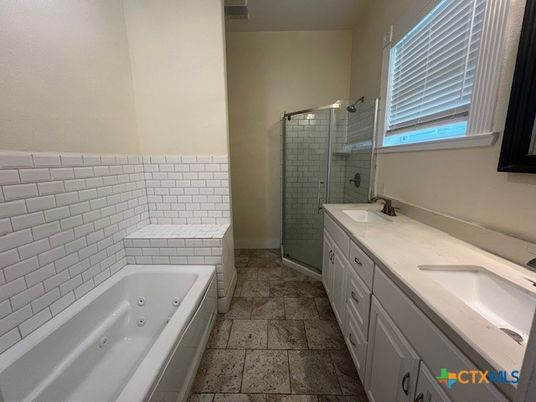 Bathroom, Dual Sink Vanities, Glass Shower, Interior