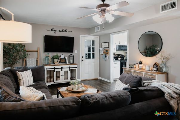 Interior, Kitchen, Living room, Wood Texture Flooring
