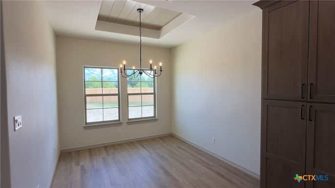 Chandelier, Empty room, Interior, Wood Texture Flooring