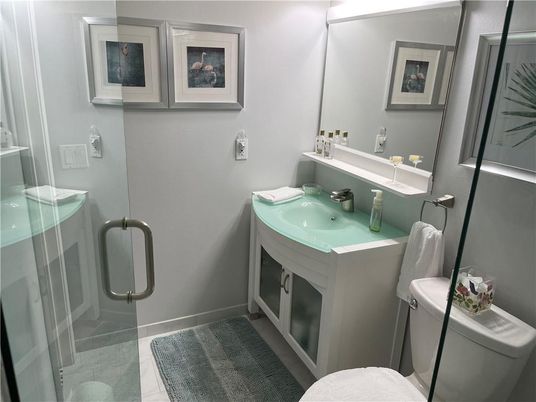 Bathroom, Glass Shower, Interior
