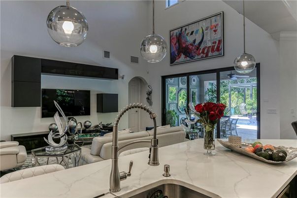 Interior, Kitchen, Living room, Pendant Lights