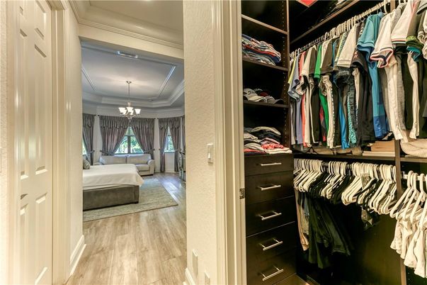 Chandelier, Interior, Walk-in Closets, Wood Texture Flooring