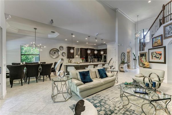 Dining room, Interior, Kitchen, Living room, Pendant Lights, Recessed Lighting
