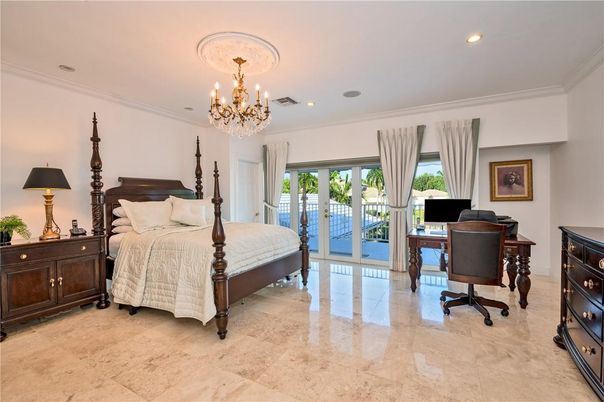 Bedroom, Chandelier, Home Office, Interior, Recessed Lighting