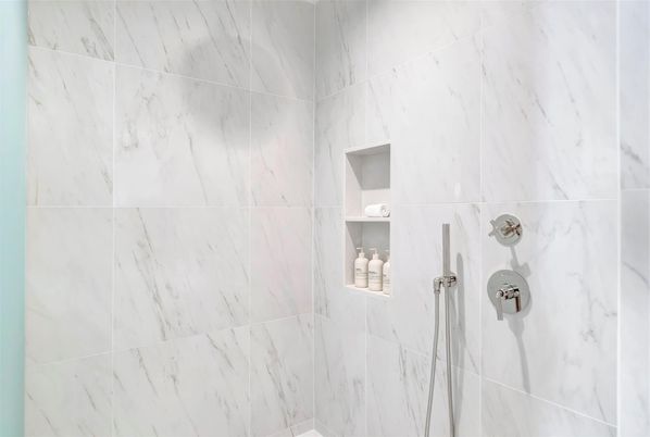 Bathroom, Interior, Marble Walls