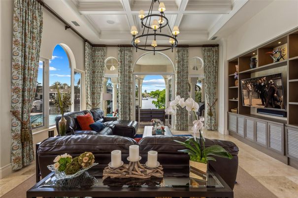 Chandelier, Interior, Living room, Recessed Lighting