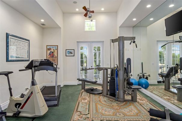 Fitness Equipment, Interior, Recessed Lighting