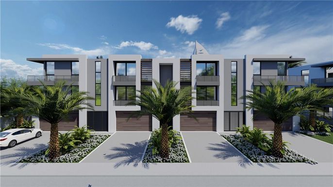 Exterior, Facade, Modern