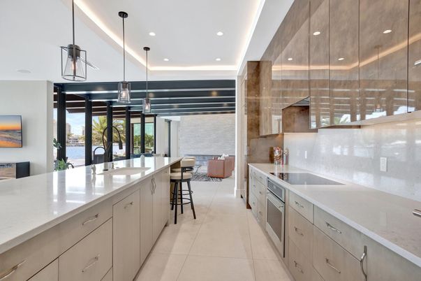 Interior, Kitchen, Pendant Lights, Recessed Lighting, Water