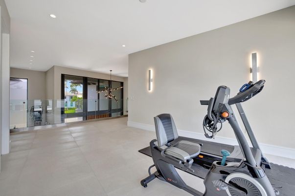 Fitness Equipment, Interior, Recessed Lighting