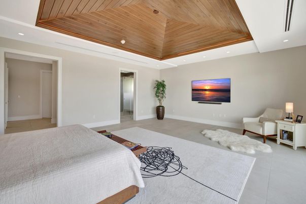 Interior, Living room, Recessed Lighting, Wooden Ceilings