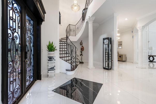 Interior, Marble, Recessed Lighting