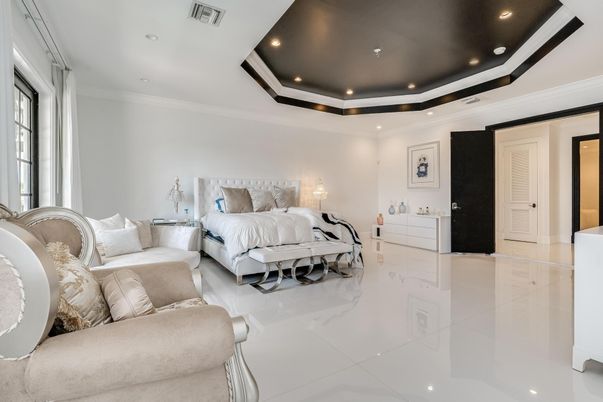 Bedroom, Interior, Recessed Lighting