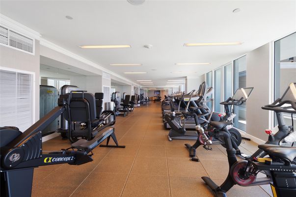 Fitness Equipment, Gym, Interior, Recessed Lighting