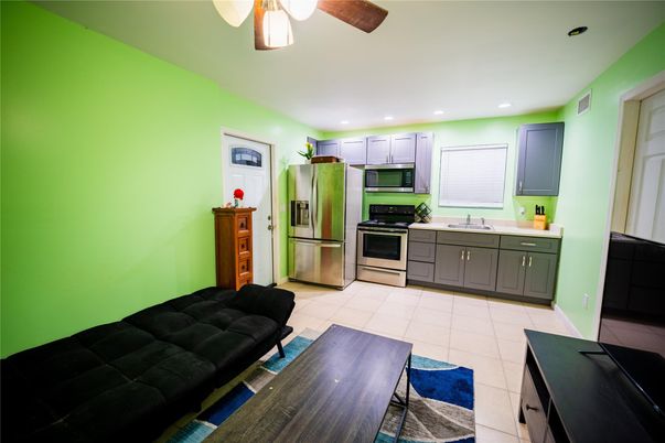 Interior, Kitchen, Recessed Lighting, Stainless Steel Appliances