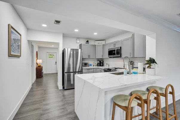 Interior, Kitchen, Recessed Lighting, Stainless Steel Appliances
