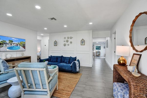 Interior, Living room, Recessed Lighting