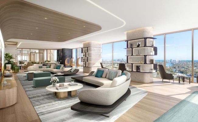 Interior, Living room, Recessed Lighting, Water, Wood Texture Flooring