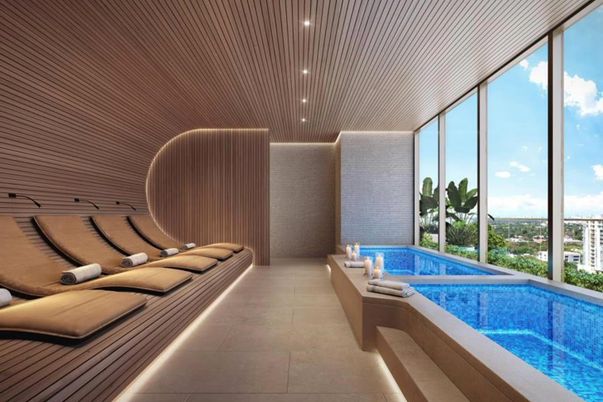 Interior, Pool, Recessed Lighting