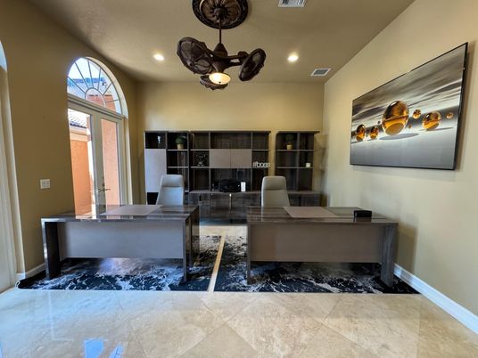 Home Office, Interior, Recessed Lighting