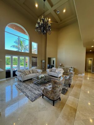 Chandelier, Interior, Living room, Recessed Lighting