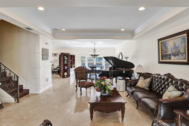 Chandelier, Interior, Living room, Piano, Recessed Lighting