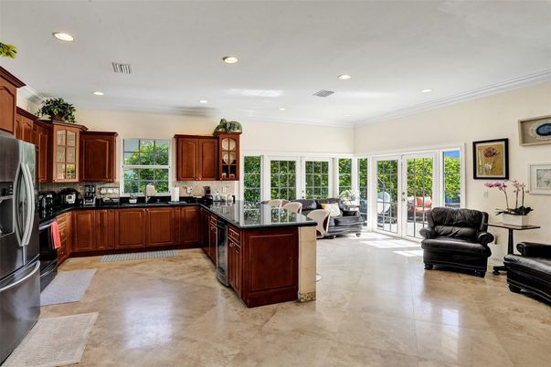 Interior, Kitchen, Living room, Recessed Lighting
