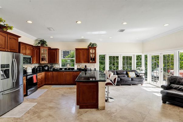 Interior, Kitchen, Living room, Recessed Lighting