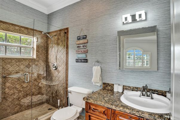 Bathroom, Glass Shower, Interior