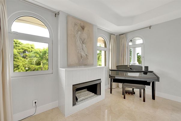 Fireplace, Interior, Piano