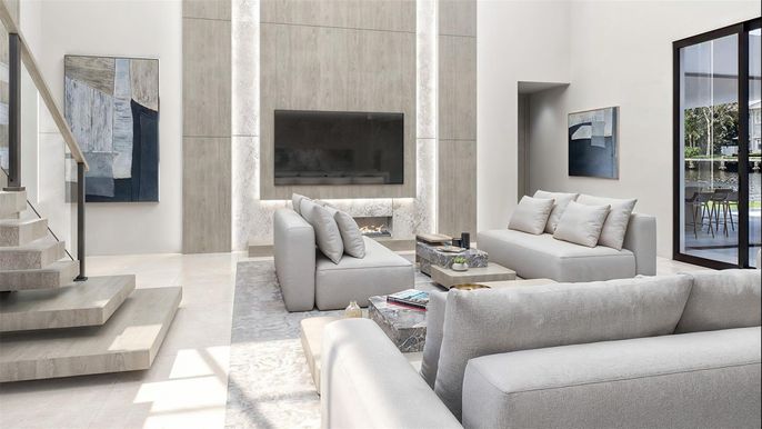 Fireplace, Interior, Living room