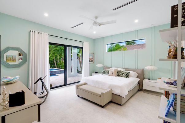 Bedroom, Interior, Recessed Lighting