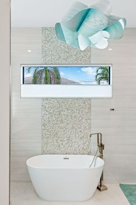Bathroom, Free Standing Baths, Interior, Recessed Lighting