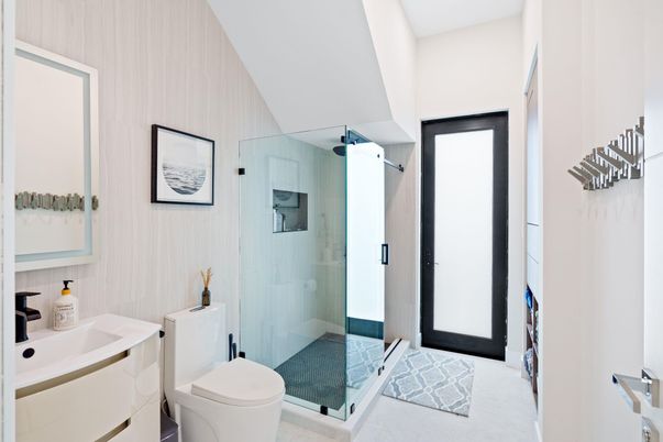 Bathroom, Glass Shower, Interior
