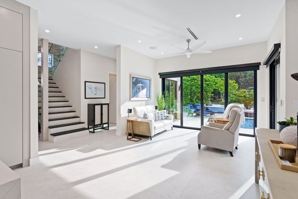 Interior, Living room, Recessed Lighting