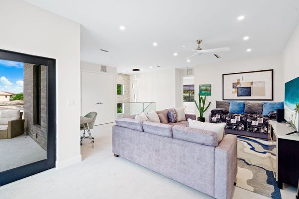 Interior, Living room, Recessed Lighting