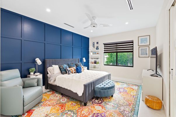 Bedroom, Interior, Recessed Lighting