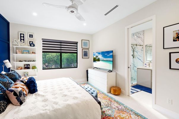 Bedroom, Interior, Recessed Lighting