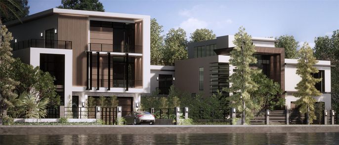 Exterior, Facade, Modern
