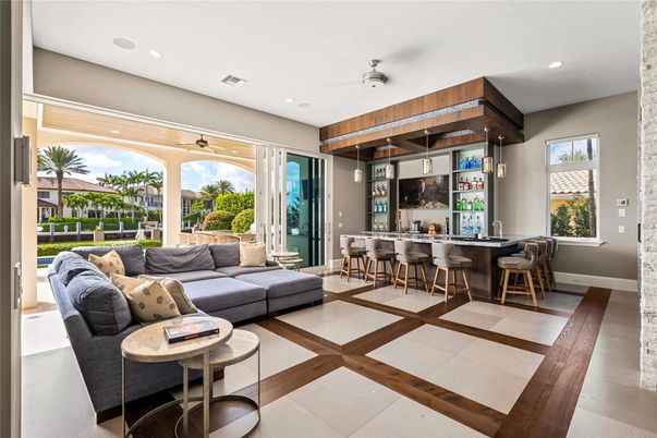 Interior, Living room, Recessed Lighting
