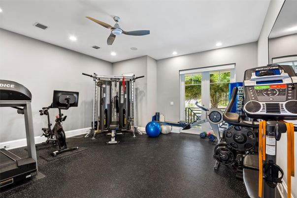 Fitness Equipment, Interior, Recessed Lighting