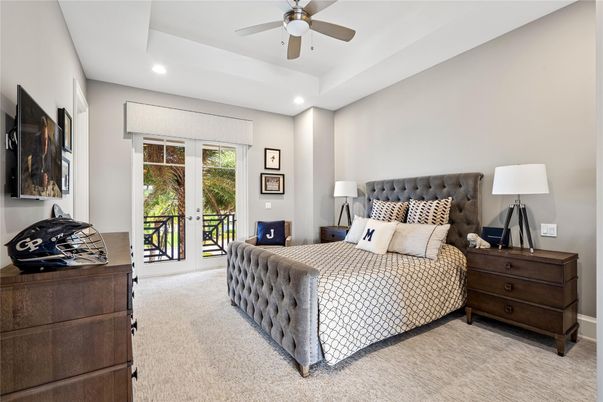 Bedroom, Interior, Recessed Lighting