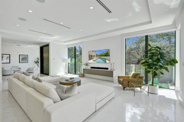 Interior, Living room, Recessed Lighting