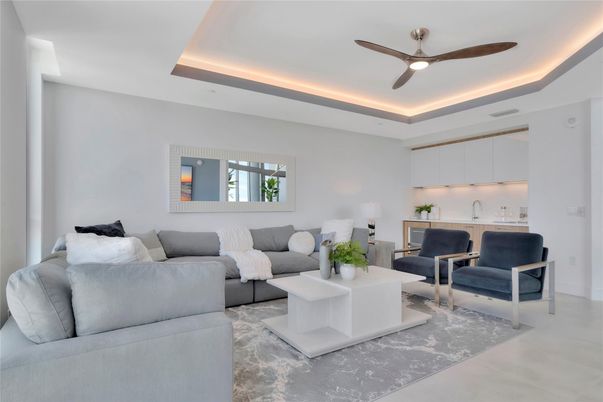 Interior, Living room, Recessed Lighting