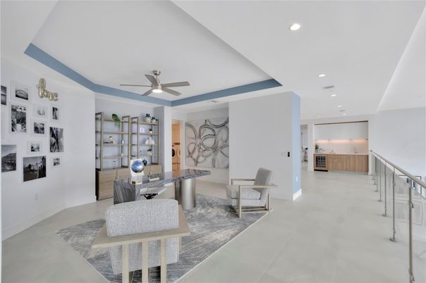 Home Office, Interior, Recessed Lighting